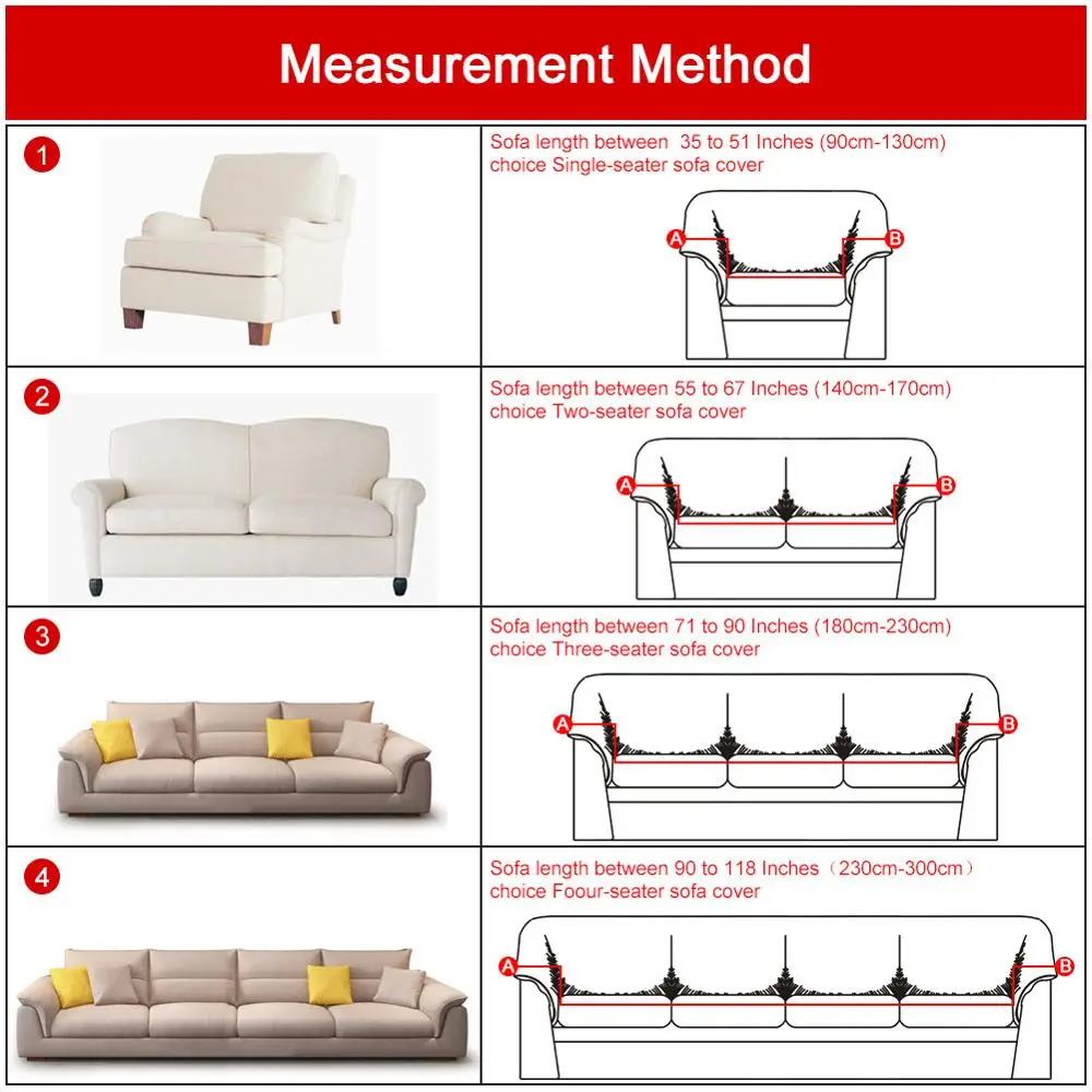 Universal Size 1 2 3 4 Seater Sofa Cover Stretch Elasticity Seat 4 Seater Sofa Cover Stretch Elasticity