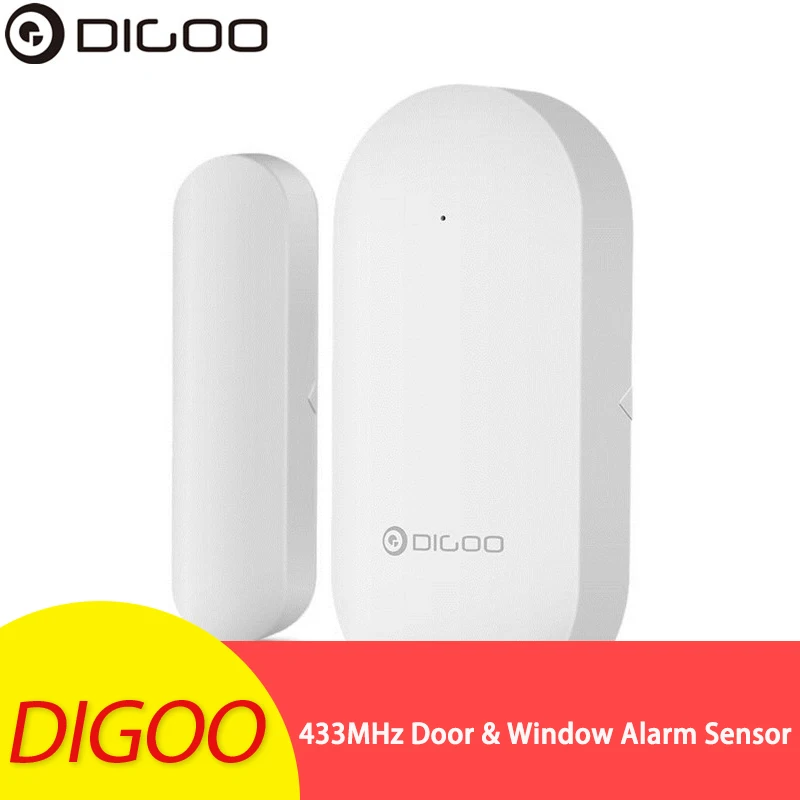 

2019 Upgraded DIGOO 433MHz New Door & Window Alarm Sensor for Digoo DG-HOSA DG-HAMA Security Alarm System for Smart Home