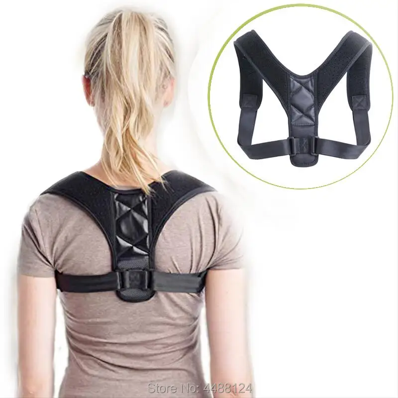 

Back Care Posture Corrector Adjustable Clavicle Brace Shoulder Support Strap for Women Men Improve Sit Walk Prevent Slouching