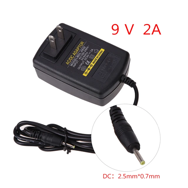 Best Offers US Plug Tablet PC Charger AC 110~240V to DC 9V 2A 2.5*0.7mm Wall Charging Power Supply Adapter for Windows for Android Pads