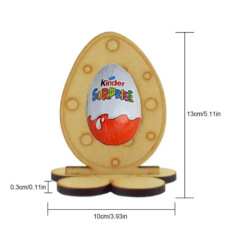 Сделай сам деревянный Пасхальный шоколадный стенд яйцо кролик курица шоколадный Дисплей Подставка шоколадное украшение детская игрушка DIY подарок - Цвет: E