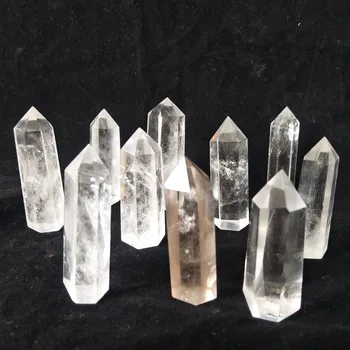 

7pcs Natural Clear quartz crystal wand point mineral stones and chakras energy Healing crystals