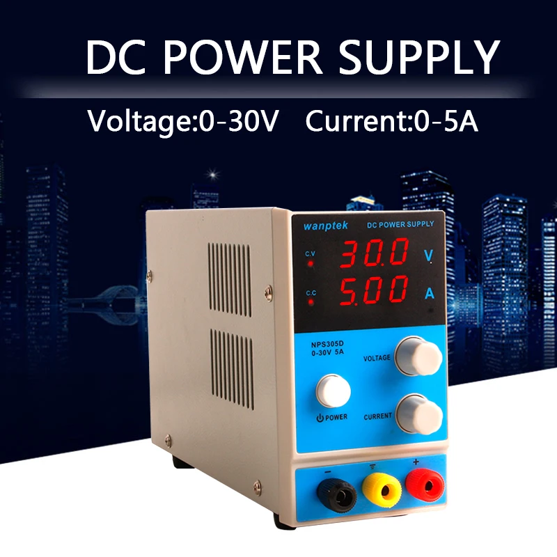 

NPS305D 30V 5A Laboratory bench power supply three Digital Display adjustable Mini Switch DC Power Supply For phone repair