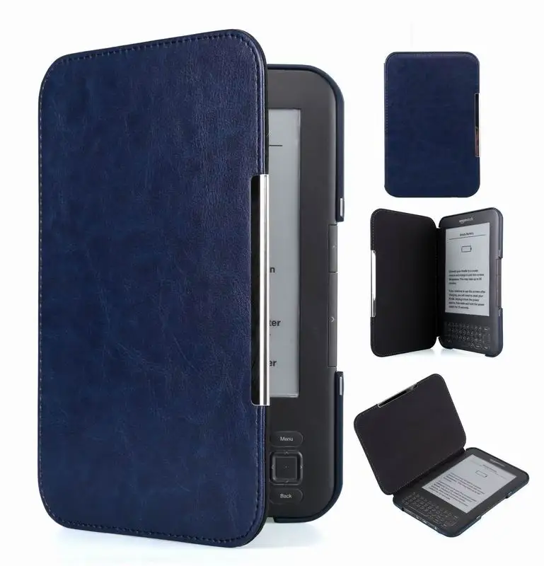 PU leather case for Amazon kindle 3 3rd generation keyboard