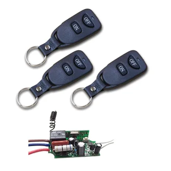

AC220V 1CH Learning Code Wireless Remote Control Switch System Teleswitch 1 Receiver and 3 Transmitters Applicance Garage Door