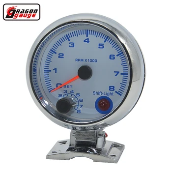 

Dragon gauge 3.75"(95mm) High Speed Stepper MotorAuto Tachometer gauge RPM Mete Racing Refit Free shipping