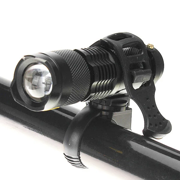 Flash Deal 360 Degree Swivel Bike Bicycle Cycle Flashlight Torch Mount LED Head Front Light Holder Clip Rubber for Diameter 20-45mm MBI-31 1