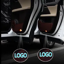JURUS Alta Qualidade 2 PCs Porta Do Carro Luz de Boas Vindas Para Honda para a Toyota Para A Subaru Luz de cortesia Logotipo projetor levou Mais carros