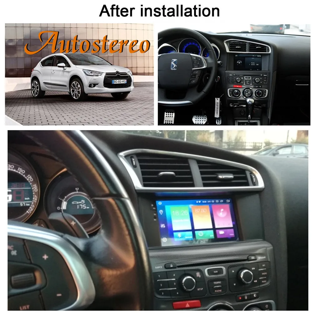 Best Android 9 DSP IPS Car GPS Navigation DVD Player For Citroen C4 C4L DS4 2012-2016 multimedia player head unit radio tape recorder 1
