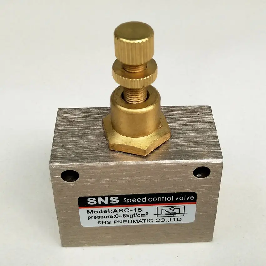 Пневматический Соленоидный клапан с регулировкой скорости ASC-15 1/2 дюйма |