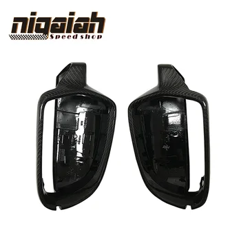 

B9 Carbon Fiber Replacement Rearview Mirror Caps Covers Shell for AUDI A4 B9 A5S5 2010 RS3 2012 RS4 2014 RSS5 2012