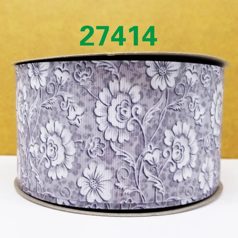 50 двор мультфильм печатных grosgrain ленты 27669 - Цвет: 27414
