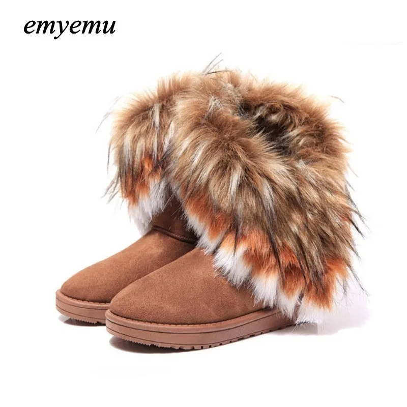 Модные плюшевые женские зимние сапоги для женщин | Обувь