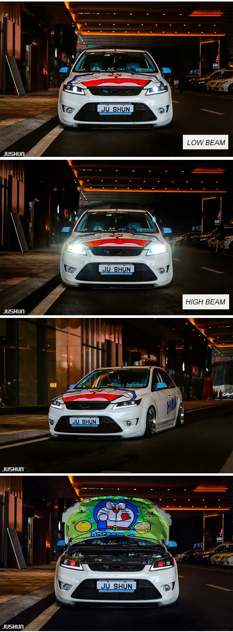 Автомобильный стайлинг фары чехол для Ford Focus 2009-2013 Bi-Xenon Ford Focus фары DRL Линзы Двойной Луч би-ксенон HID