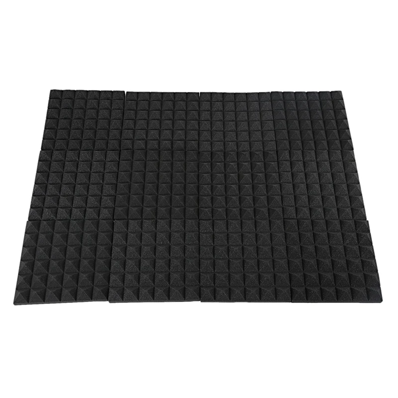

Acoustic Foam,Acoustic Foam Panels,Soundproofing Foam,Acoustic Panels,Studio Foam 2 inchX12 inchX12 inch (12Pack) Black