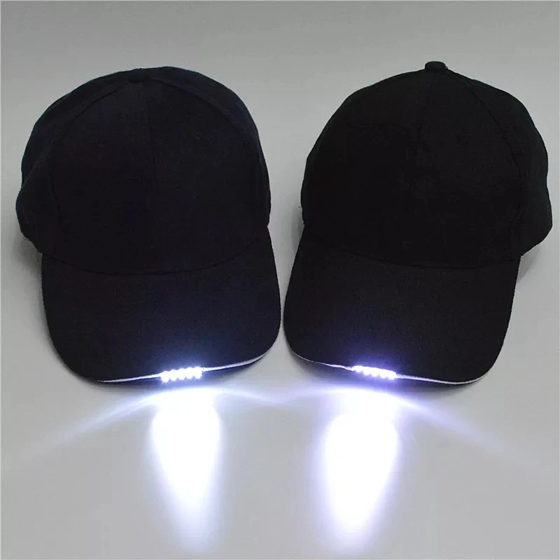 

LED Lamp Baseball Cap Camouflage Night Cap Fishing Hat Outdoor Lighting Alpine Cap Duck Tongue Mountain Climbing Snapback