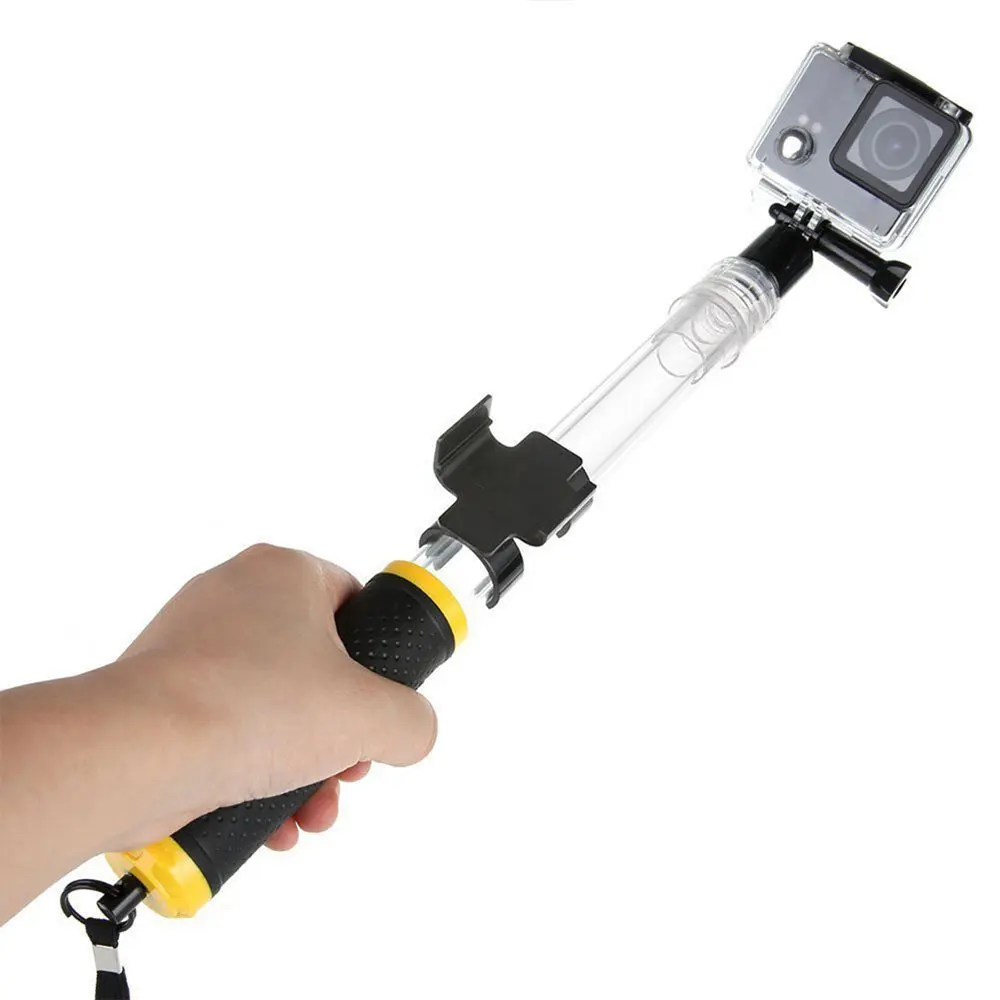 Для GoPro палка для селфи с плавающим полюсом прозрачный водонепроницаемый Телескопический монопод для GoPro Hero 7 6 5 4 3 SJCAM SJ4000 Xiaomi Yi