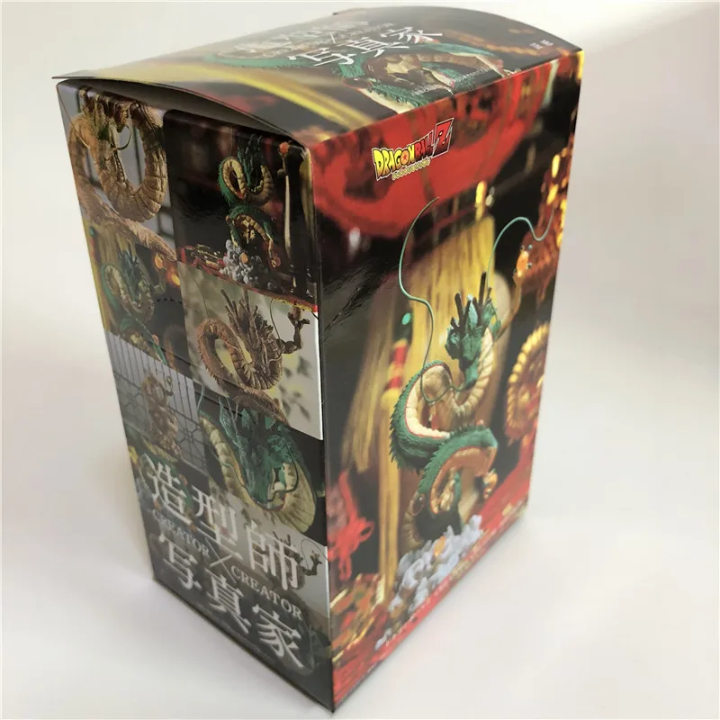 2 стиля Dragon Ball Z Shenron Shenlong Гоку реактивной энергии обмотки DBZ фигурки Модель Коллекция игрушек 15 см - Цвет: Wood Real Boxed