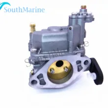 6D4-14301-00 Outboard Engine Carburetor Assy for Yamaha 9.9HP 15HP 4-stroke Boat Motor, Manual Start