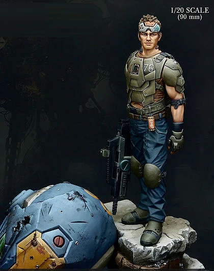 90MM Scale Unassembled Resin figures Unpainted Resin Kit NC009-in Model Building Kits from Toys