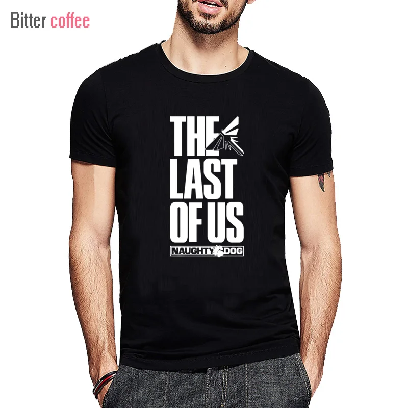 Летняя мужская футболка «последний из нас», футболка с короткими рукавами и круглым вырезом из хлопка с принтом