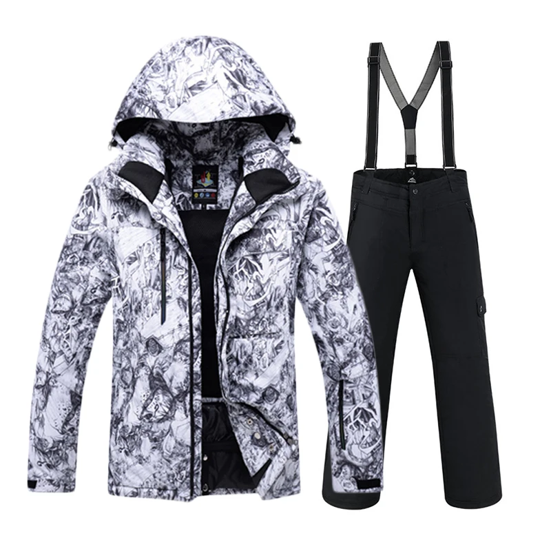 

SAENSHING Men Ski Suit Snowboard Jacket Pants Windproof Warm Winter Skiing Suit Men Snowboarding Suits windproof waterproof suit