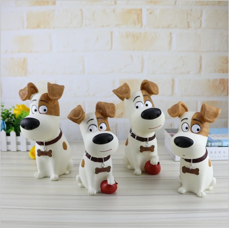 

Cute puppy Dog Piggy Bank Figurines Resin Dispenser Coin Bank Christmas Children Gifts Money Boxes Desktop Decor Piggy Bank