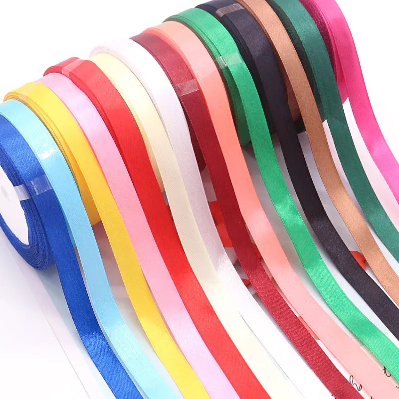 

25Yards/Roll Grosgrain Satin Ribbons for Wedding Christmas Party Decorations DIY Bow Ribbons Card Cake Gifts Packaging Supplies