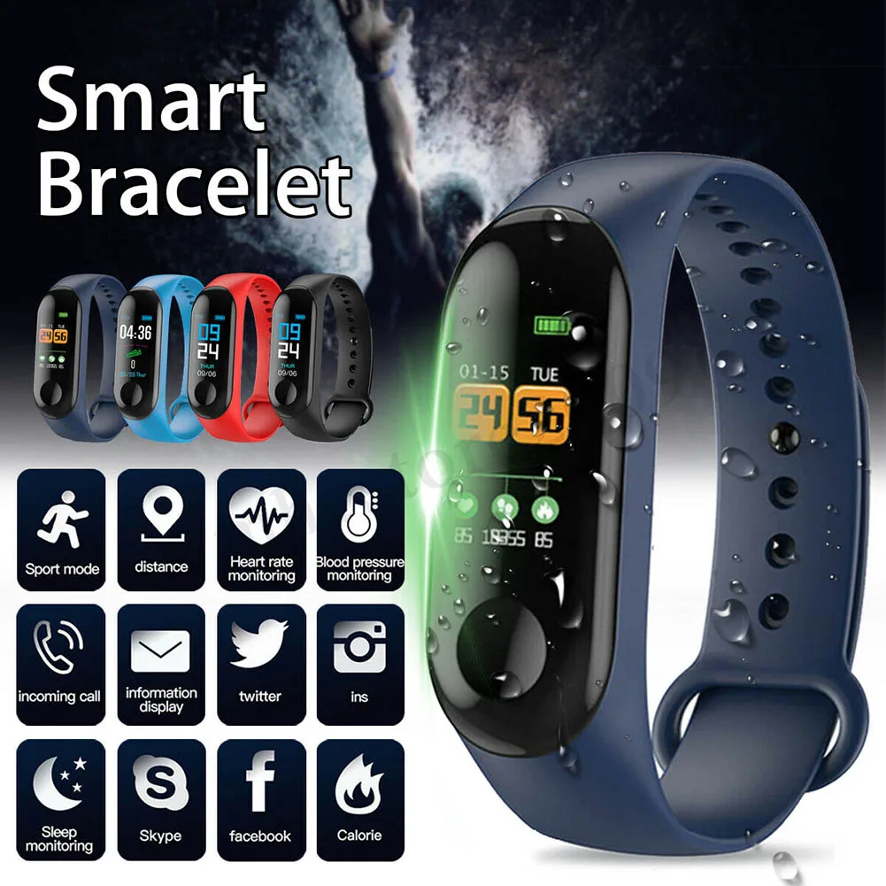 Новинка 2019 Смарт Braclet 0 96in TFT экран пульсометр спортивные водонепроницаемые часы