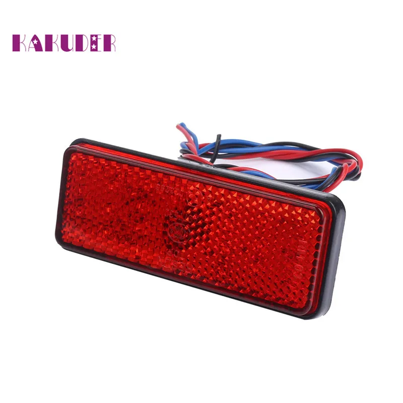 

Weatherproof 1PC Universal Car ATV SUV 12V Red 24 LED Stop Fog Tail Brake Light Lamp Luz Ligero quality NEW sep23