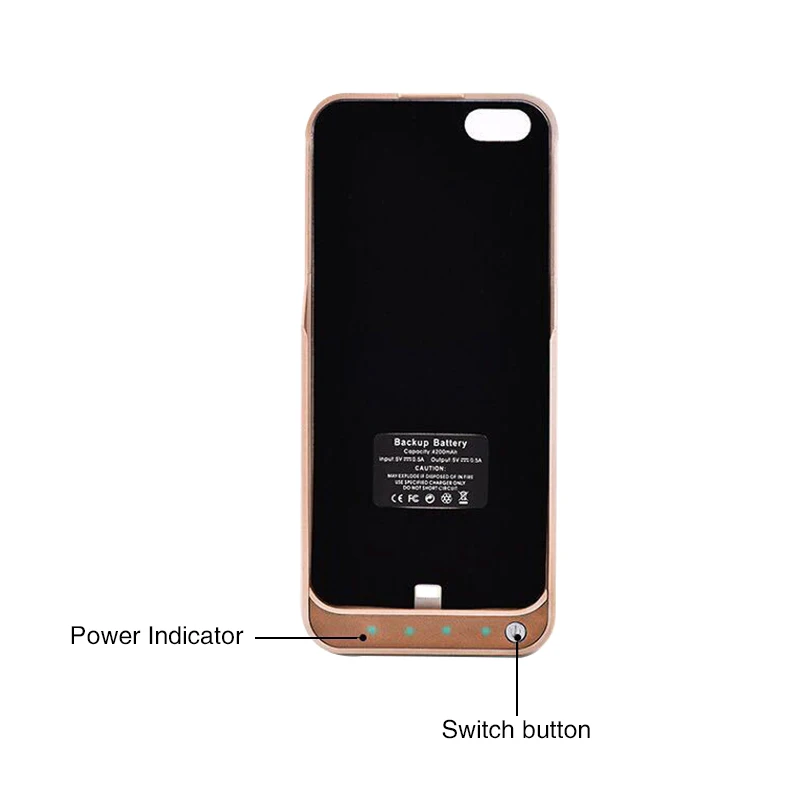 Внешний аккумулятор Ext power 4200 мАч, зарядное устройство чехол для iPhone 5 5S se, запасная внешняя зарядка для телефона, чехол для iPhone 5 5S se, внешний аккумулятор