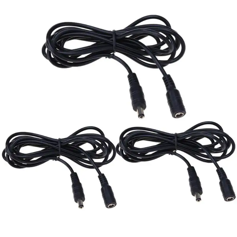 

1M/2M/3M Male to Female 12V Single Color LED Strip Connector DC Power Adapter Extension Cable 5.5*2.1mm Power Cords Accessories