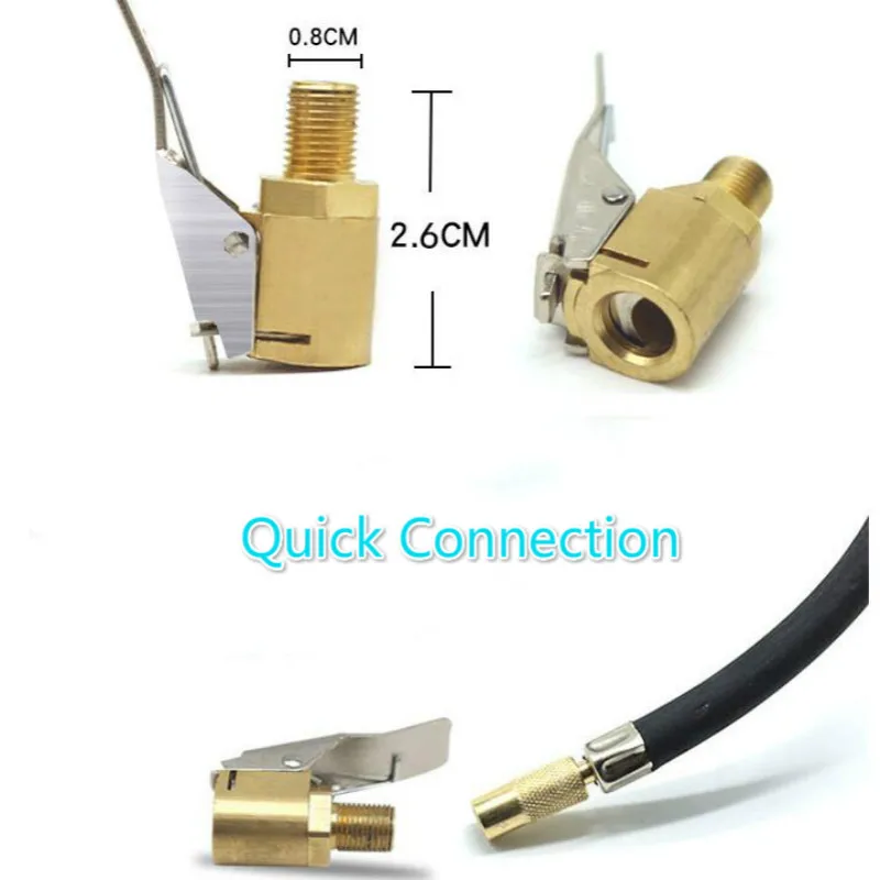 1 шт. Авто Латунные 8 мм шины колеса шины воздушный патрон насос клапан зажим разъем адаптера