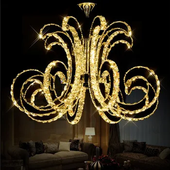 

Z Modern LED Crystal Ceiling Lamp Luxury Art Lustre LED Chip Lamp Fixture for Hotel Restaurant Sittingroom Crystal Droplight