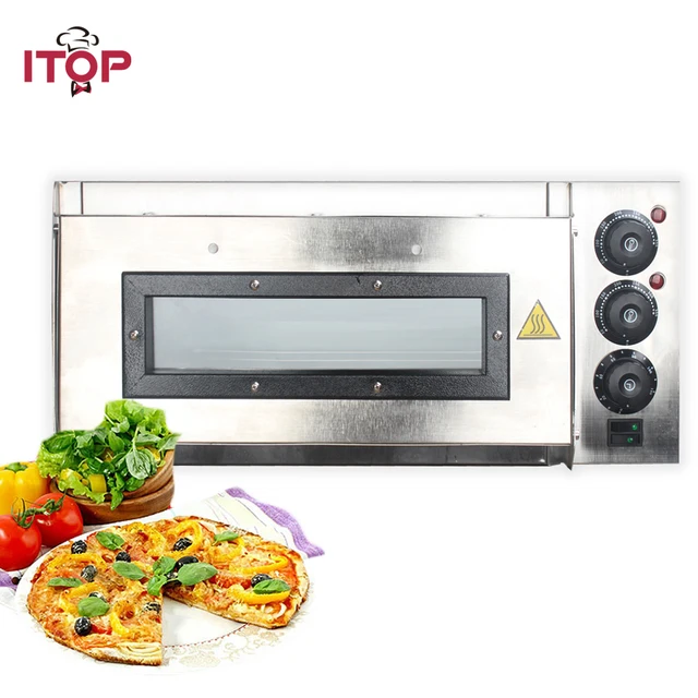Best Price ITOP Commercial Pizza Oven Timer Electric 20L Pizza Oven Commercial Ceramic Pizza Stone CE Certificate 110V/220V
