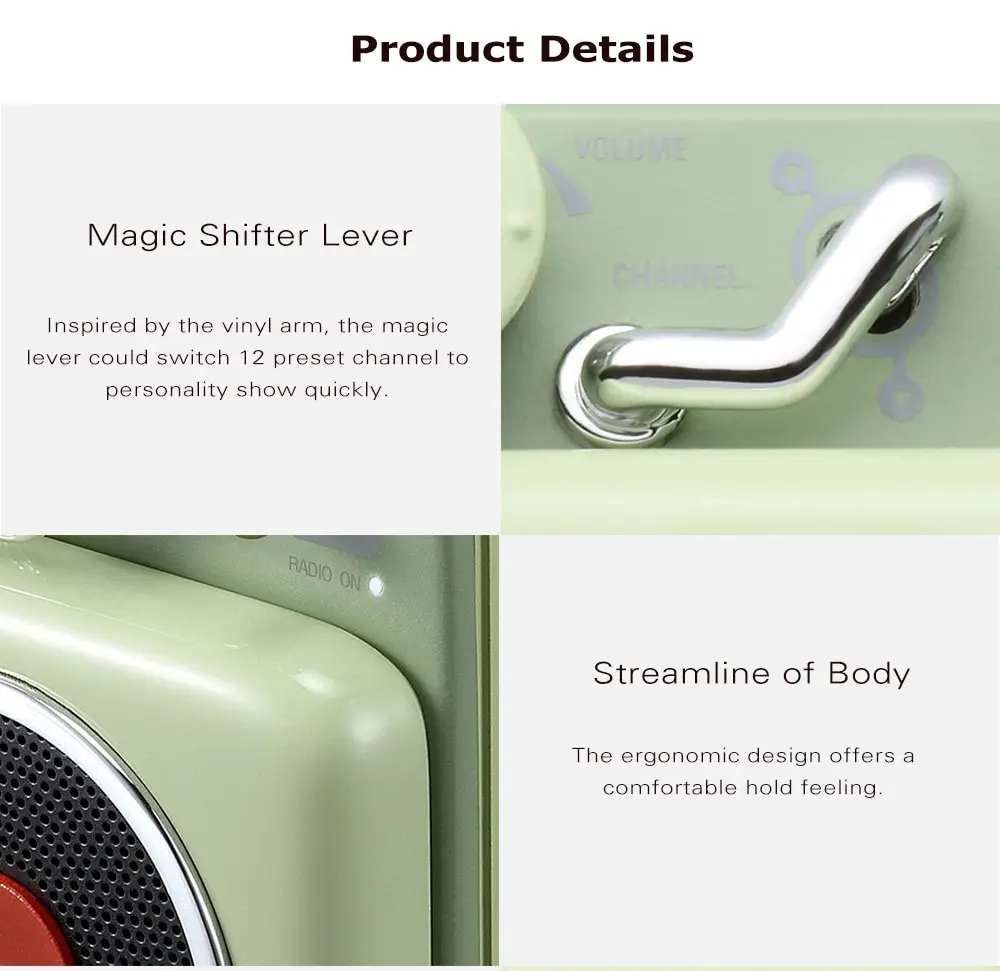 B612 Smart Mini Wireless Speaker Music Player APP Controller from Xiaomi youpin- Green Snake
