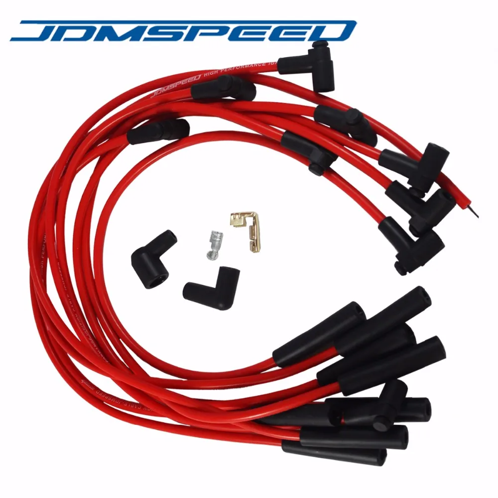 Free Shipping-Spark Plug Wires HEI STR Over Valve Cover JDMSPEED BBC Big Block For Chevy 454