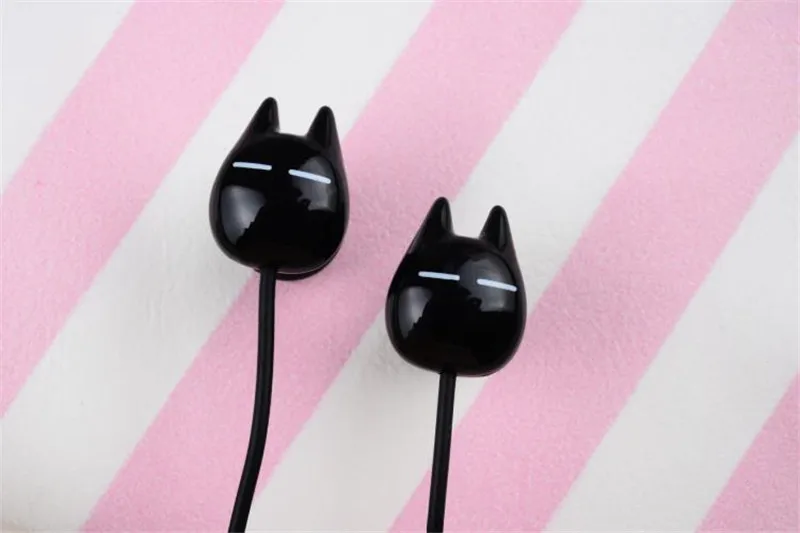 Chiclits Earphone Cute cartoon cat 3.5 mm stereo with mic In-ear headset for iPhone Xiaomi Girls Kids student for Mp3 Mp4 gifts (10)
