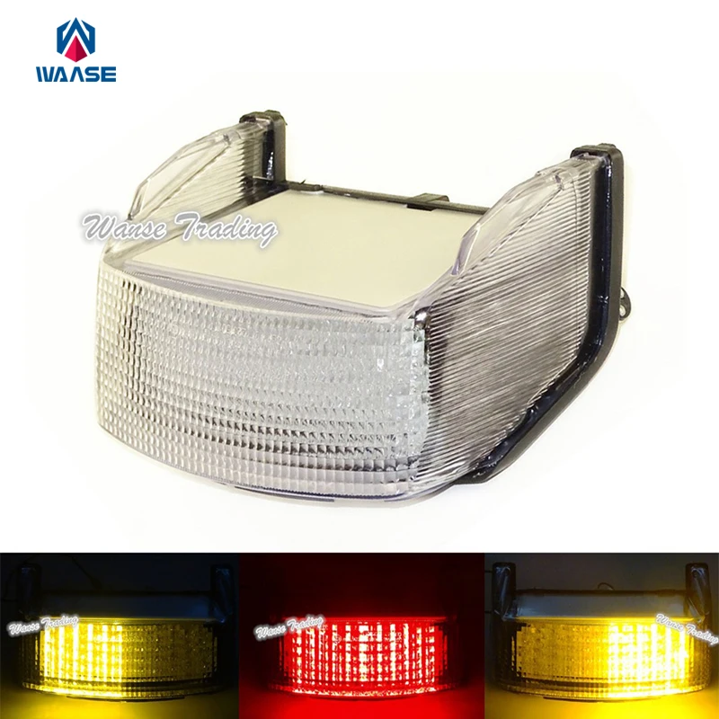 

waase E-Marked Rear Taillight Tail Brake Turn Signals Integrated Led Light Clear For 1995-1996 HONDA CBR600F3 CBR 600 F3 PC31