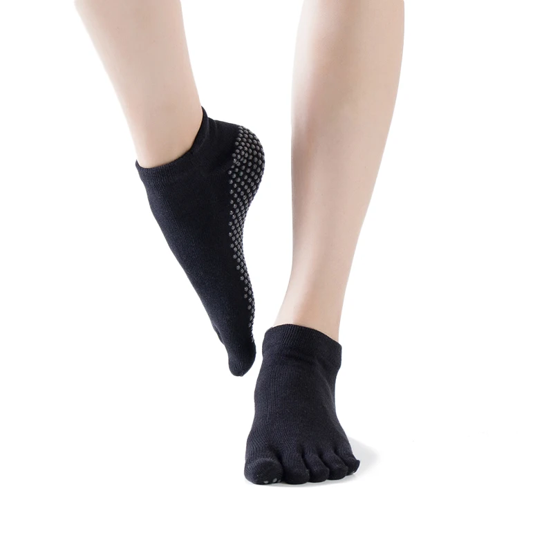 Classical Pure Cotton Non slip Yoga Socks Women Quick dry Running Sport