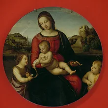 Best selling ceramic plates of famous painter Rapheal Virgin Mary Religious Catholic Bezel Holy Mother of God wall home decor