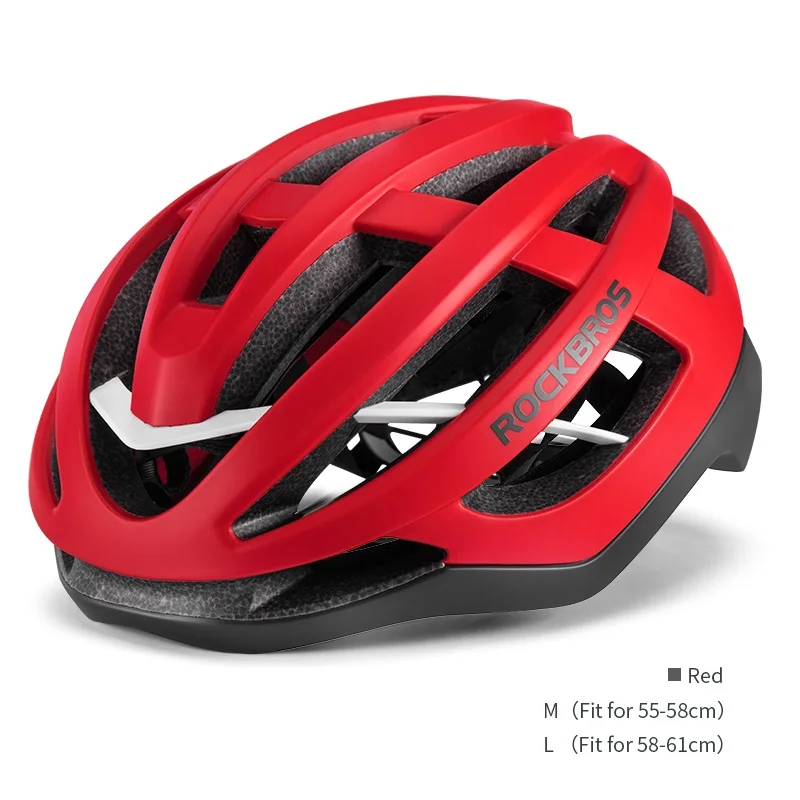 ROCKBROS Велоспорт шлем для мужчин велосипед Сверхлегкий интегрированный литой шлем для женщин MTB дорожный горный велосипед дышащий шлем обтекаемой формы - Цвет: Red