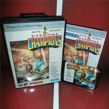 

Eternal Champions Japan Cover with box and English manual For Sega Megadrive Genesis Video Game Console 16 bit MD card