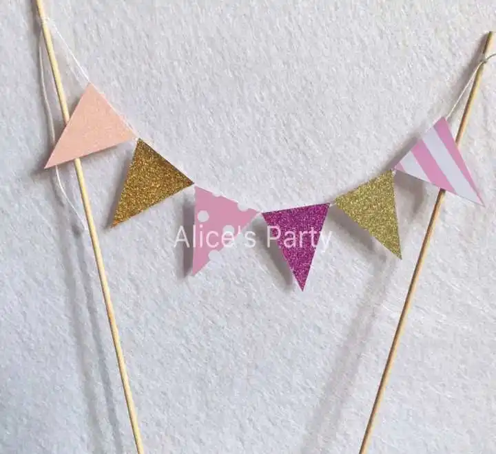 Girl Pink Squares And Stripes Personalised Baby Shower Bunting Banner Garland Girl Pink Squares And Stripes Personalised Baby Shower Bunting Banner Garland