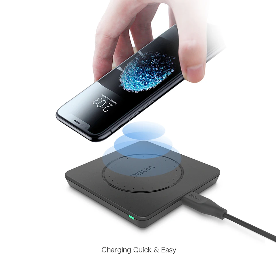 

Fast Wireless Charger for iPhone X XR XS Max 8 Plus Qi Charger for Samsung Galaxy Note 9 8 7 s8 S9 s10 Xiaomi Charging dock pad