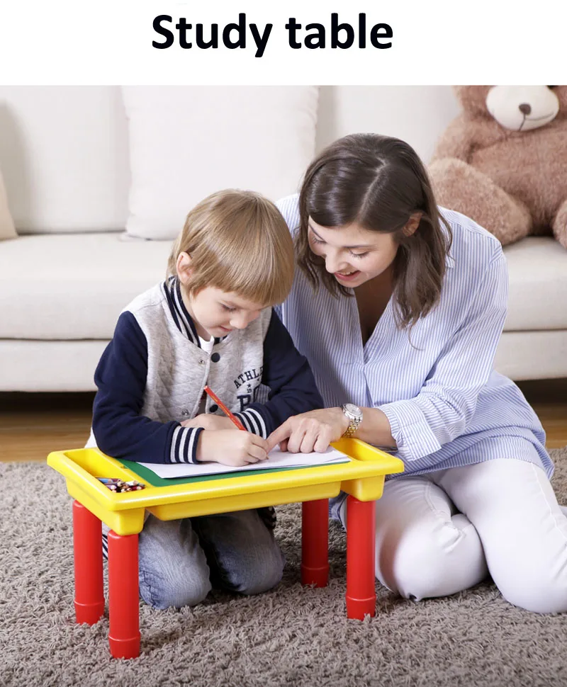 Mesa com Placa de Base Educativo para Crianças Clássico Blocos Criativo Tijolo Mesa Brinquedo Tamanho Pequeno Diy 7 High Quality Brinquedos e hobbies