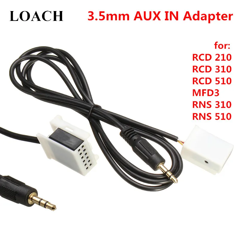 Slecht Crack pot belofte Auto Usb 3.5mm Aux In Adapter Radio Mp3 Player Cable For Kabel For  Volkswagen Vw Rcd210 Rcd310 Rcd510 Mfd3 Rns310 Rns510 Series - Cables,  Adapters & Sockets - AliExpress