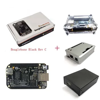 

BeagleBone Black BB Black Cortex-A8 512MB DDR3 4GB 8bit eMMC AM3358 Development Board Kit Rev.C With case for BeagleBone Black B