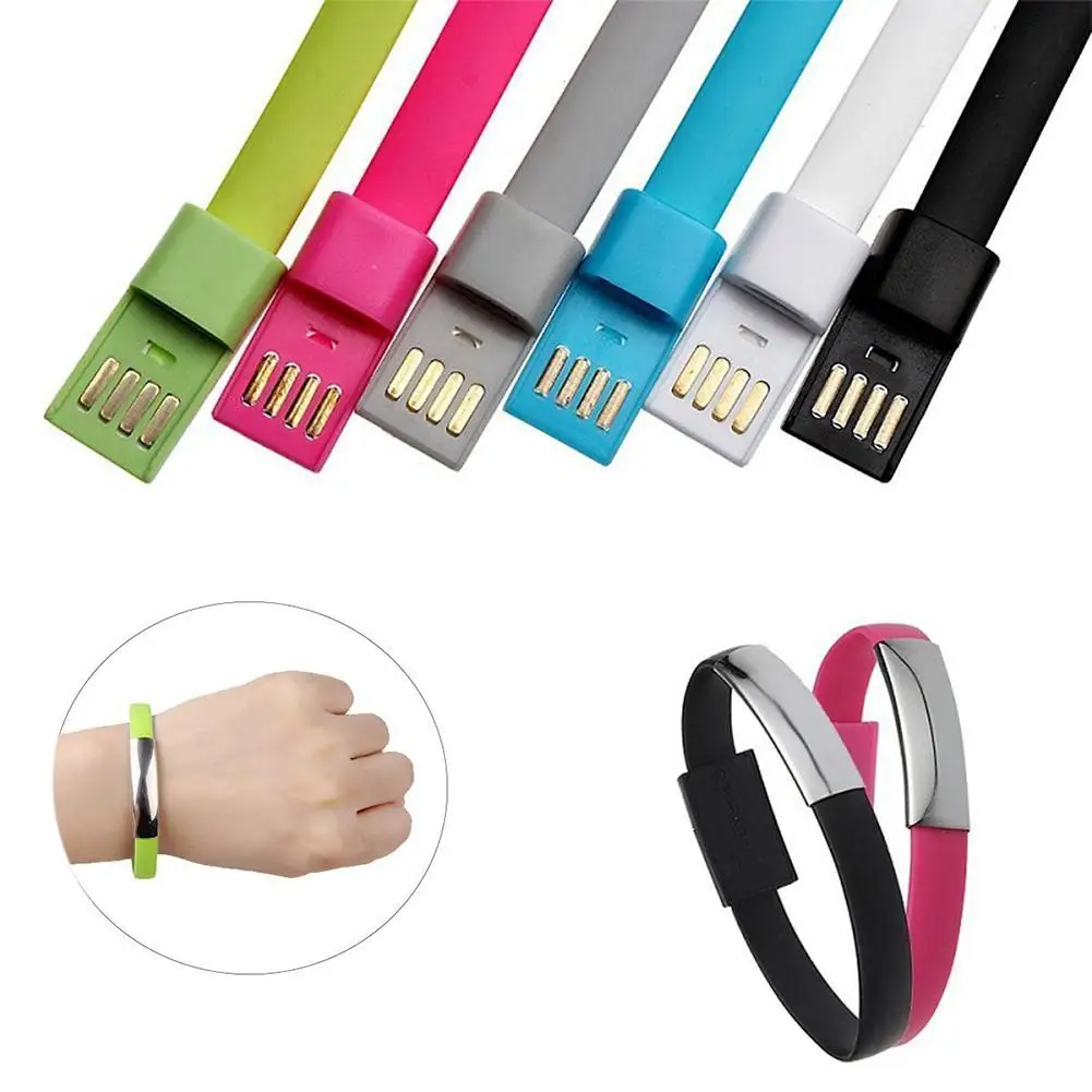 

BEESCLOVER New Micro USB Cable Wristband Micro USB Data Sync Micro USB Cable For Android Phone USB Charger Cable For SmartPhone