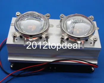 

100W 200W High Power LED Heatsink cooling with fans 44mm/57mm/66mm Lens +Reflector Bracket